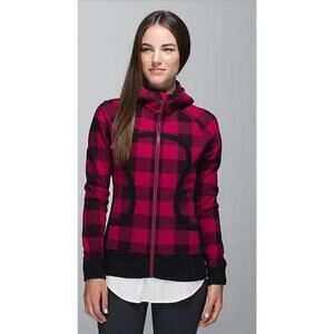 030 Lululemon Scuba Hoodie II Bordeaux Drama Bumble Berry - Size 4, EUC